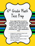 6th Grade Math Test Prep End Of The Year Review