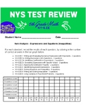 6th Grade Math Test Prep - NGSS Expressions & Equations w/