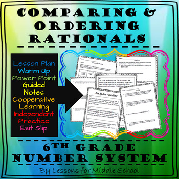 Preview of 6th Grade Math– The Number System – Comparing and Ordering Rational Numbers