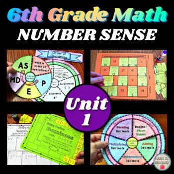 Preview of 6th Grade Math Unit 1 Number Sense Curriculum