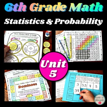 Preview of 6th Grade Math Unit 5 Statistics & Probability Curriculum
