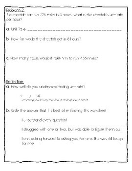 6th Grade Math: Unit Rate Word Problems by The Posh Pencil ...