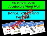 6th Grade Math Vocabulary_Ratios, Rates, and Percents
