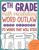 6th Grade Math Vocabulary Word Outlaw