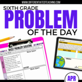 6th Grade Math Word Problem of the Day | April Math Proble