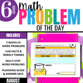 6th Grade Math Word Problem of the Day | August Digital Ma