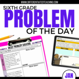 6th Grade Math Word Problem of the Day | January Math Prob