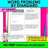 6th Grade Math Word Problems | Practice Worksheets for all
