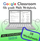 6th Grade Math Worksheets ⭐ Google Classroom™ Distance Lea
