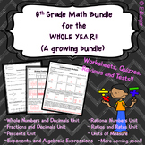 6th Grade Math Year Long GROWING Bundle