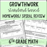 6th Grade Math Spiral Homework/Review