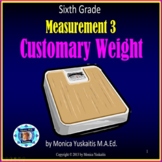 6th Grade Measurement 3 Customary Weight or Mass Powerpoin