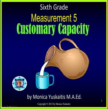 Preview of 6th Grade Measurement 5 Customary Capacity or Volume Powerpoint Lesson