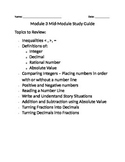 6th Grade Mid-Module 3 Study Guide