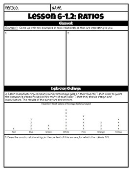 Preview of 6th Grade | Module 1 | Lesson 2 - Eureka/NY Engage