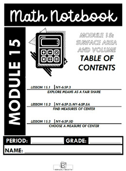 Preview of 6th Grade Module 15 – Mean, Median, Mode and Range Guided Notes