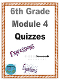 6th Grade Module 4 Quizzes for Topics A to H - Editable