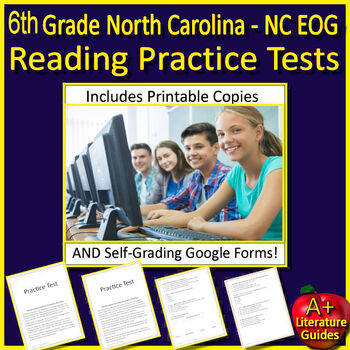 Preview of 6th Grade NC EOG Reading Practice Tests (North Carolina End of Grade Review)