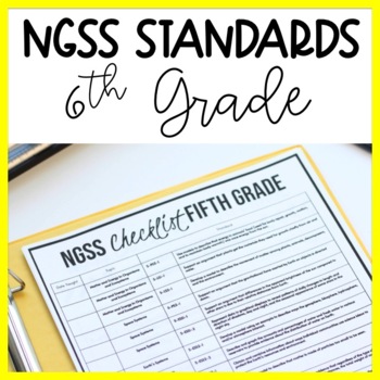 Preview of 6th Grade NGSS Standards Checklist and Planning