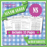 6th Grade NS Math Worksheets ★ The Number System