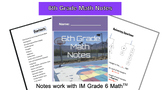 IM Grade 6 MathTM Notes for Equations, Expressions and Exponents