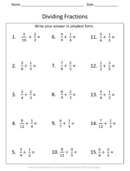 6th grade number system worksheet practice set tpt