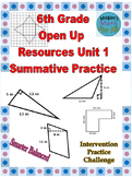 6th Grade Open Up Resources Unit 1 Math Practice - Editable