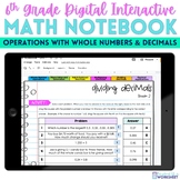 6th Grade Operations with Whole Numbers & Decimals Digital