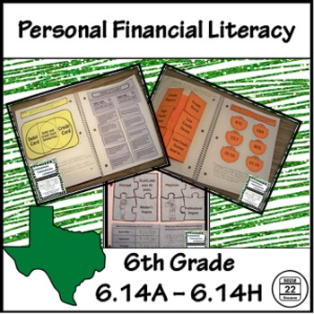 Preview of 6th Grade Math TEKS Personal Financial Literacy