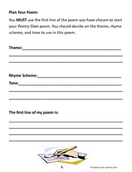 poetry assignment 6th grade