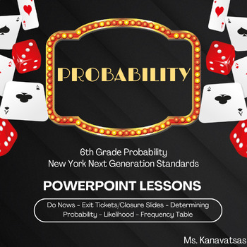 Preview of 6th Grade Probability Next Generation: PowerPoint Lesson