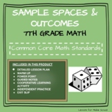 7th Grade Probability and Statistics  - Sample Spaces and Outcomes