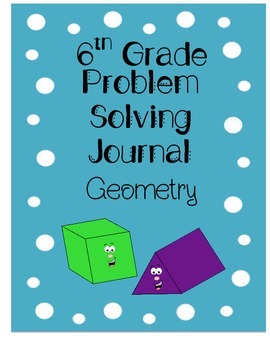 Preview of 6th Grade Problem Solving Journal - Geometry