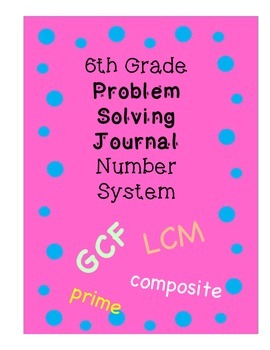 Preview of 6th Grade Problem Solving Journal Number System