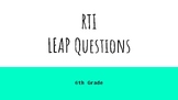 6th Grade MATH RTI Questions