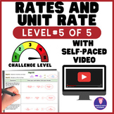 6th Grade Rates & Unit Rate ⭐ Differentiated Level #5 ⭐ Pr