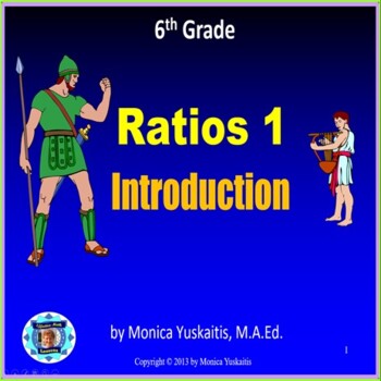 Preview of 6th Grade Ratio 1 - Introduction to Ratios Powerpoint Lesson