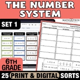6th Grade Rational Number System Activity Bundle Interacti