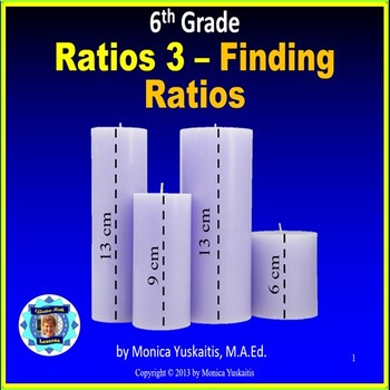 Preview of 6th Grade Ratios 3 - Finding Ratios Powerpoint Lesson