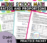 6th Grade Ratios & Proportions Skill and Practice Packet  