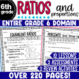 6th Grade Ratios & Proportions Unit - Lessons Worksheets A
