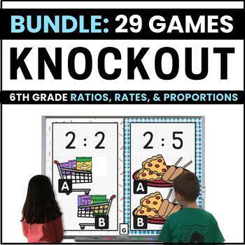 Preview of 6th Grade Ratios, Rates & Proportions Math Games Bundle - Digital Math Games