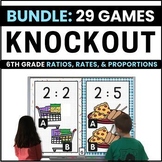 6th Grade Ratios, Rates & Proportions Math Games Bundle - 
