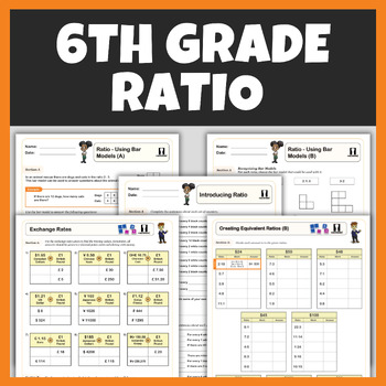 Preview of 6th Grade Ratios Worksheets With Answers | 6th Grade Math