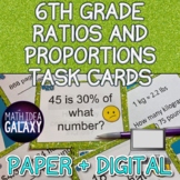 6th Grade Ratios and Proportions Digital Task Cards