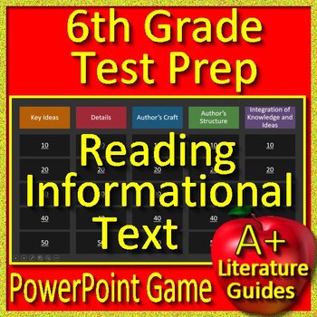 Preview of 6th Grade Reading Informational Text Game - Test Prep