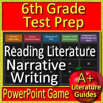 Preview of 6th Grade Reading Literature Game - Test Prep