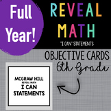 6th Grade Reveal Math Objective Cards All Units