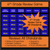 6th Grade Review Game All Standards - Test Prep or EOY 6th Grade