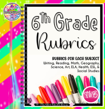 Preview of 6th Grade Rubrics For Educators